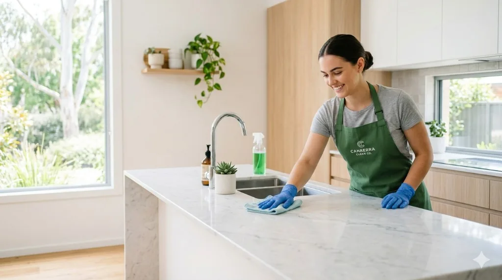 Bond cleaning kitchen detail in Canberra